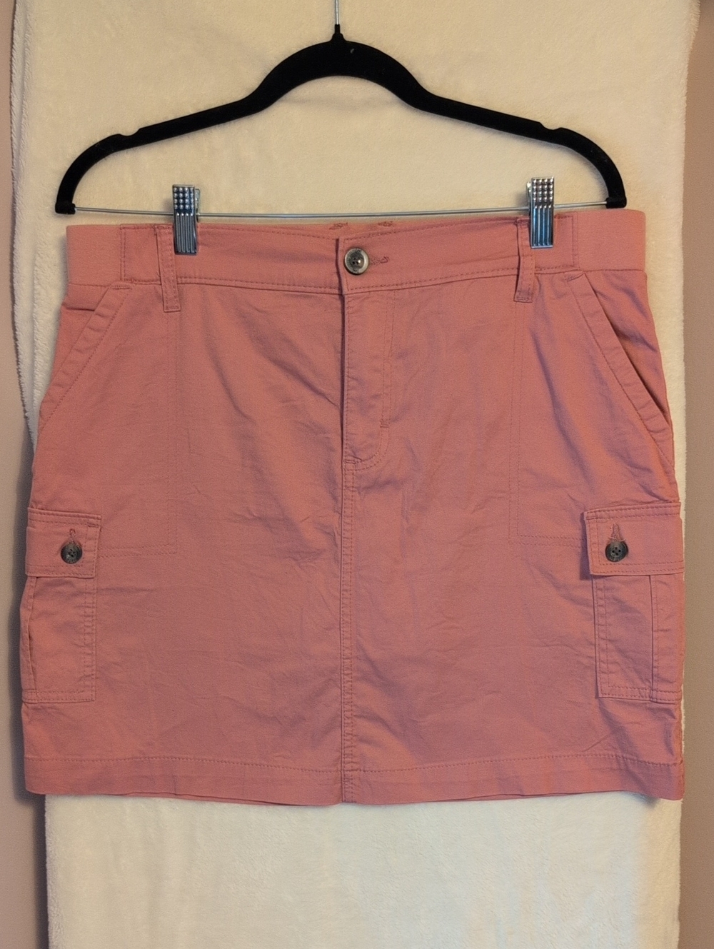 Women's Lee Casual Cargo Mini Skort - Dusty Pink